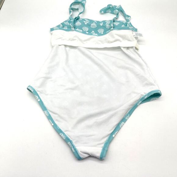 Kona Sol Womens One Piece Swimsuit‎ Size Large Beachy Sea Shells Summer Vacation - Picture 11 of 12